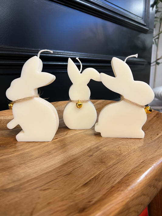 Wax Candle Bunny’s with bell