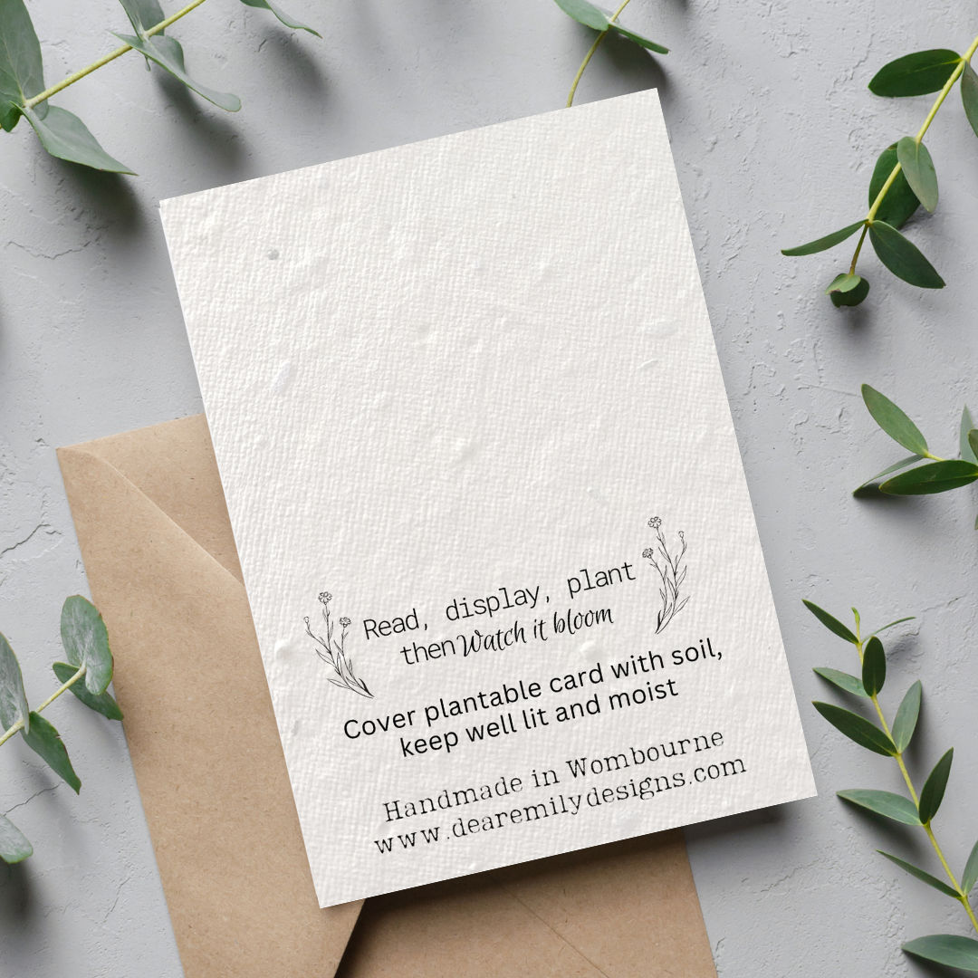 Fern Trees Plantable Card Peony Lane