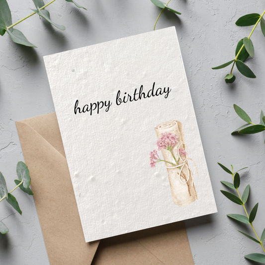 Happy Birthday Plantable Card