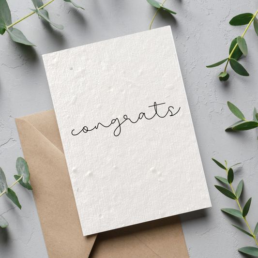 Congrats Plantable Card