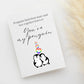 My Penguin Linen Card