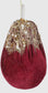 Burgundy Sequinned Apple/Pear