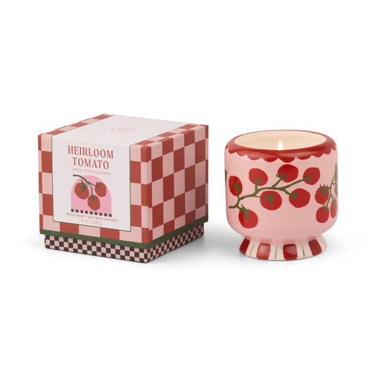 A Dopo Handpainted "Tomato Vine" Ceramic
