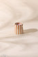 Cabana Rust Striped Ceramic Candle - Sienna Sunset