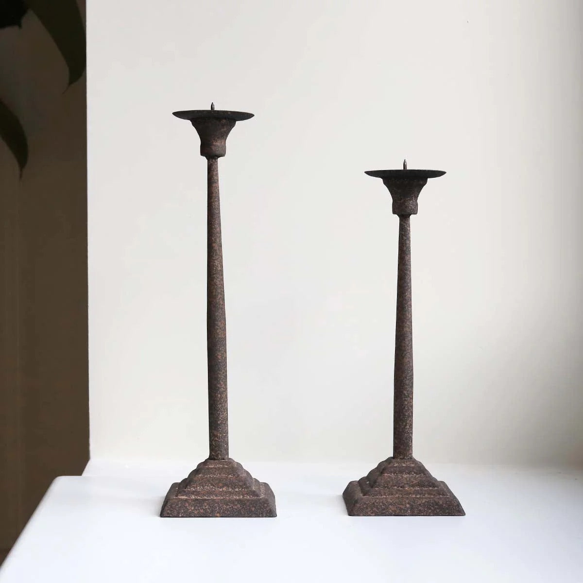 Small Aged Candlestick