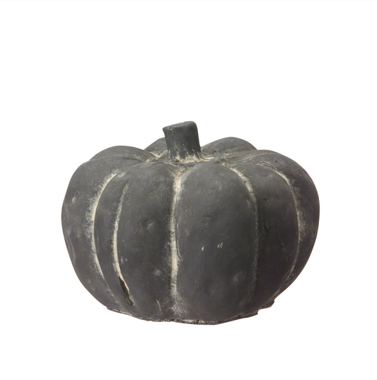 Charcoal Concrete Pumpkin