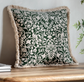 Forest Green patterned Cushion 