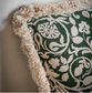 Forest Green patterned Cushion 