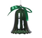 Moss Ribbon Glass Bell