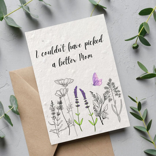 Floral Mom Plantable Card