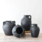 Black Terracotta Urn Vase