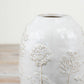 Flower Design White Vase