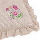 Martha Embroidered Ruffle Cushion Pink