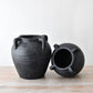 Black Terracotta Urn Vase