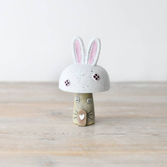 Mushroom Bunny House Ornament