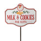 Milk & Cookies Santa Stake