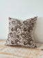 Ivy Dark Brown Print Cushion 45 x 45 - 100% Cotton