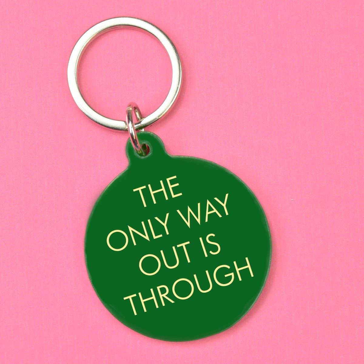 The Only Way Out is Through Keytag