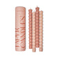 Taper Candle Set Pink & Blush (pack 4)