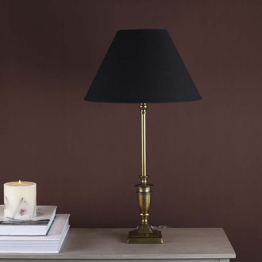 Brass and Black Lamp