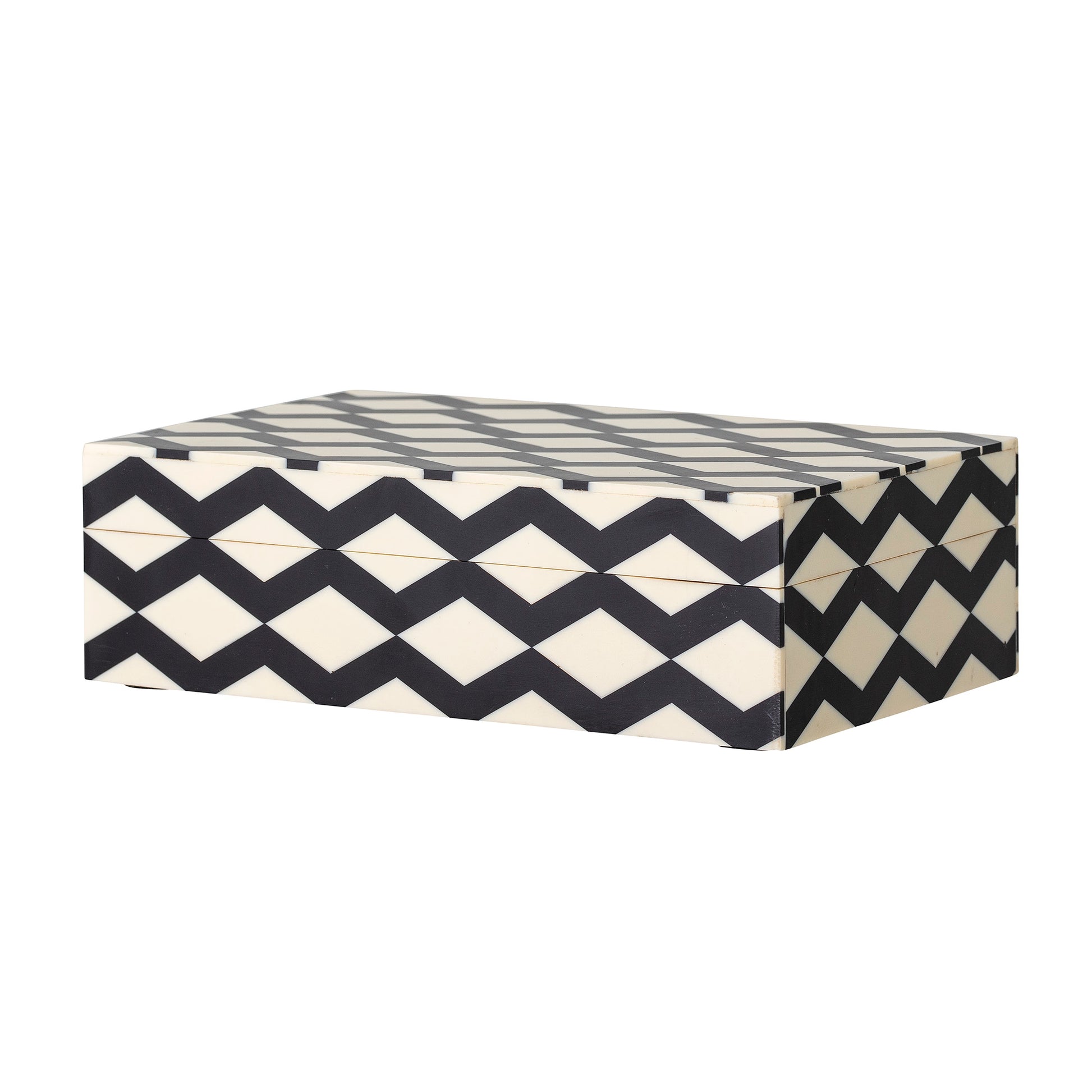 Cream & Black Zig Zag Box 
