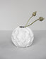 Matte White Wave Ball Vase