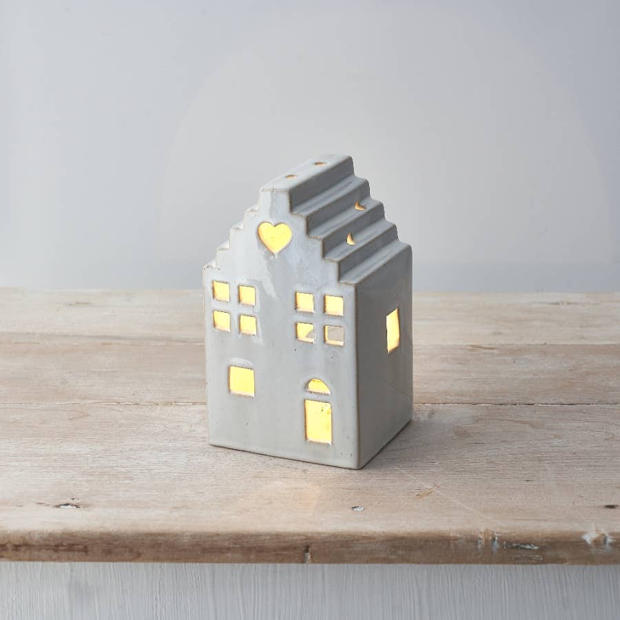 Ceramic House T-Light Holder